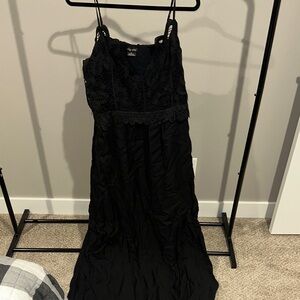 City Chic Black Lace Detail Dress